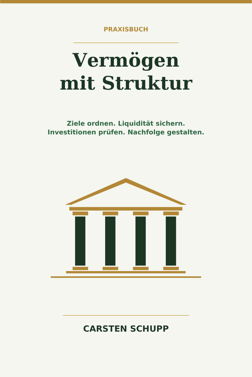 Vermögen mit Struktur – das Buch von Carsten Schupp